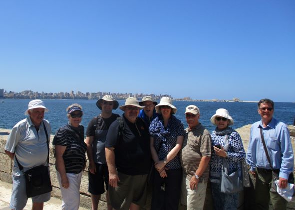 group in front of Med