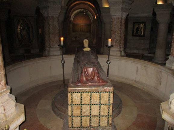 mary asleep in dormition church