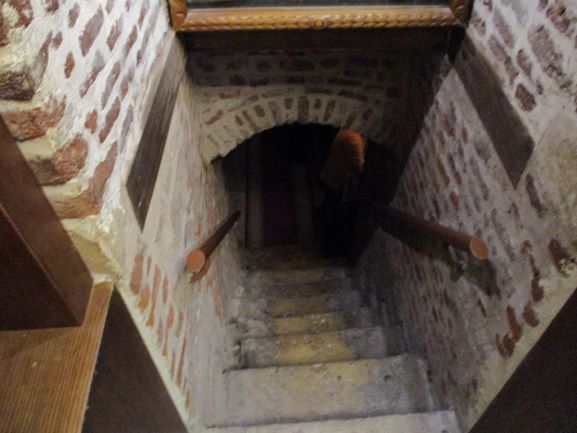 stairs down to holy family cavern