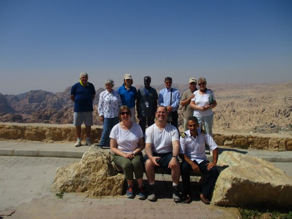 the group with Eid and Farah the driver