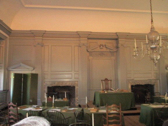 actual room in Indendence Hall