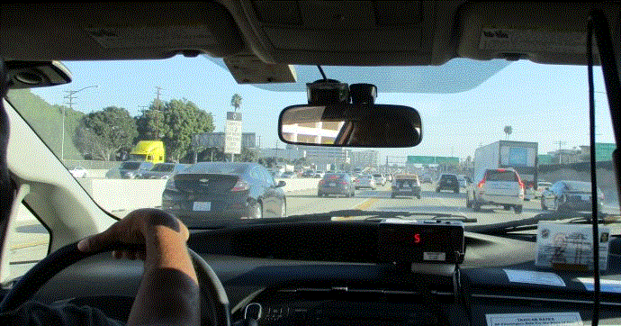 driving in LA on I 40