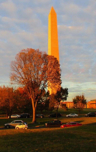 Washington Monument afternoon sun